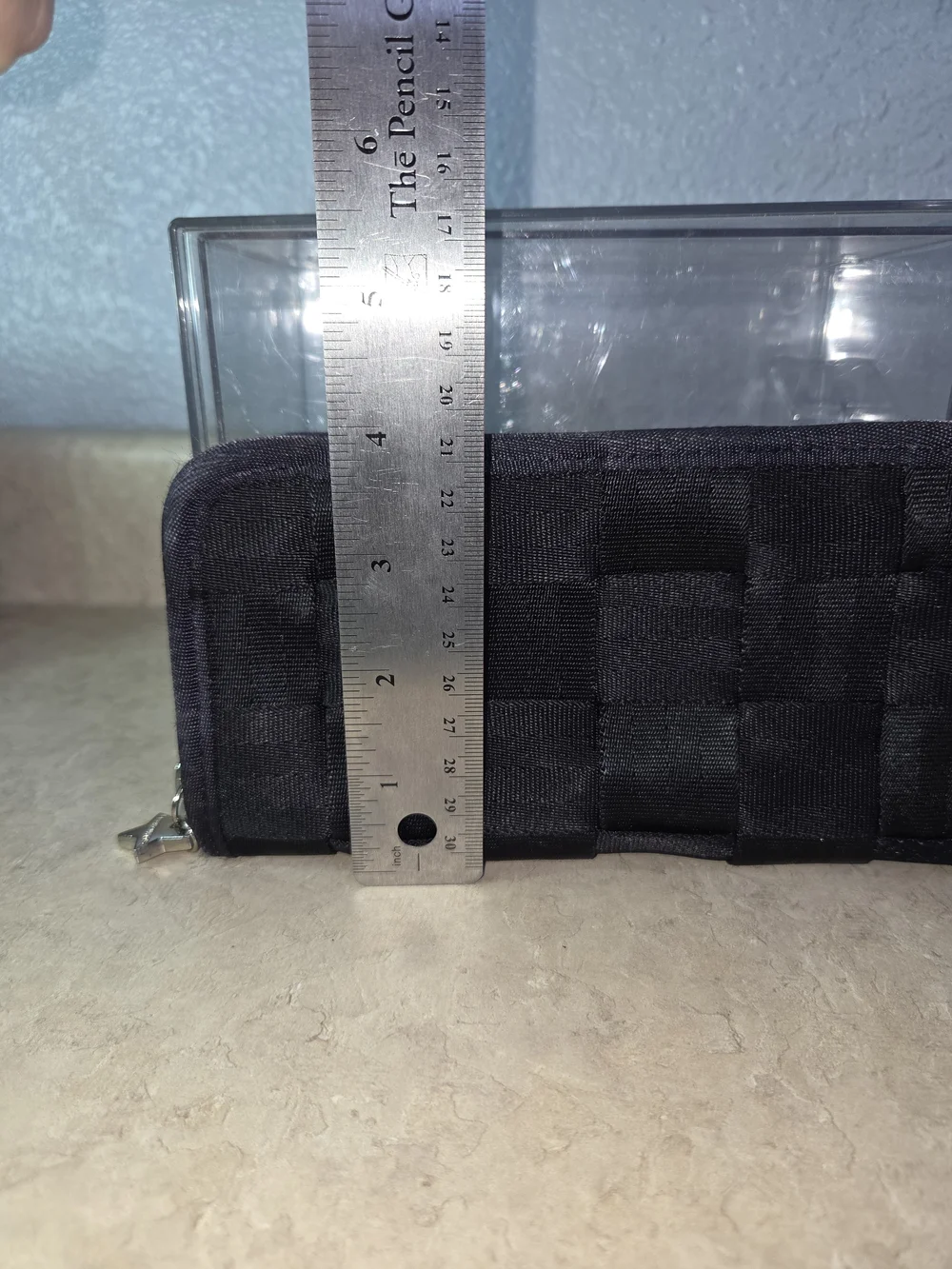 Harveys Vintage Original Seatbelt Bag Black Wallet Clutch